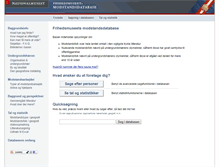 Tablet Screenshot of modstand.natmus.dk