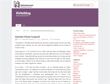 Tablet Screenshot of kirkeblog.natmus.dk